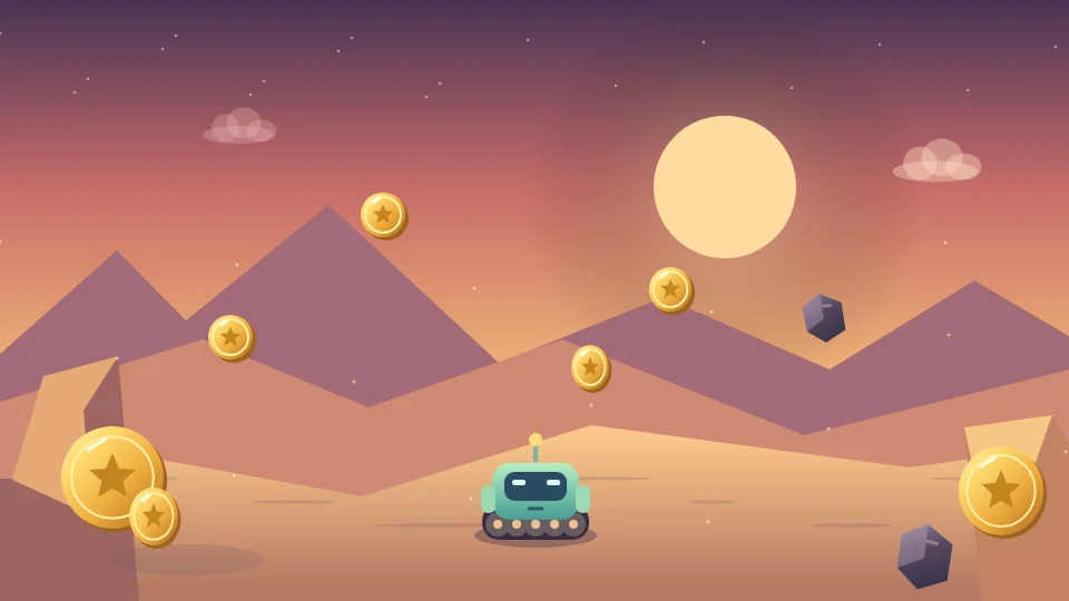 Glimmer Run game scene