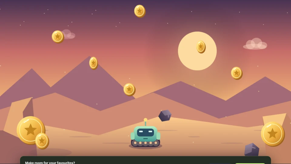 Glimmer Run: In-game view
