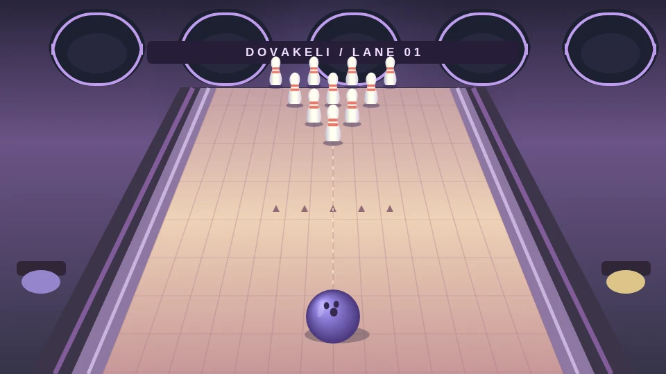 Lane & Roll game scene