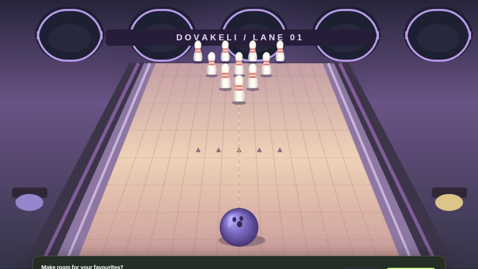 Lane & Roll: In-game view